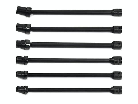 Juego de dados de extensión de bola giratorios métricos de 6 puntos con accionamiento de 3/8" (10-15 mm) de 6 piezas