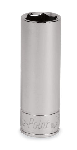 Dado métrico de 6 puntas y profundidad de 12 mm con cuadro de 1/4" (Blue-Point®)
