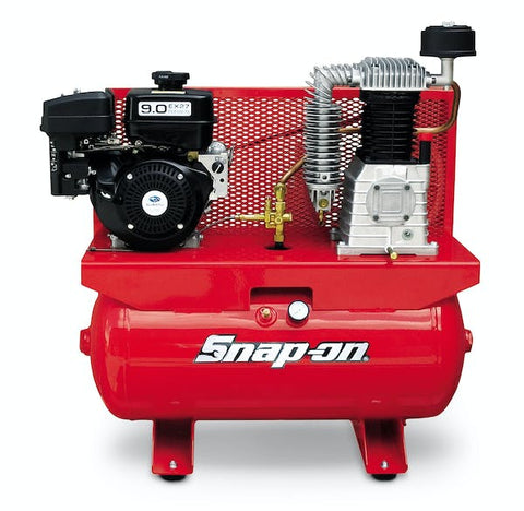 Compresor de aire horizontal con motor de gasolina de 30 galones y 9 HP