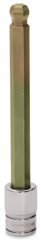 Destornillador de vaso hexagonal de bola larga SAE de 3/8" con accionamiento de 3/8"