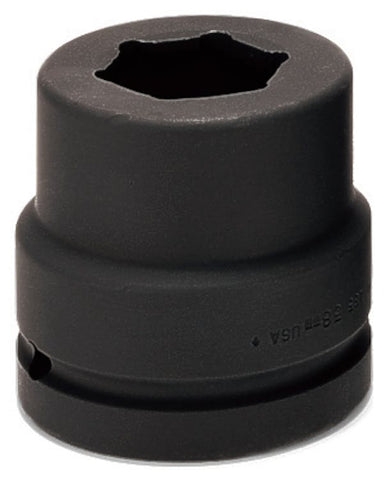 Dado de impacto poco profundo Flank Drive® de 1-3/8" SAE de 6 puntas con cuadro de 1-1/2"