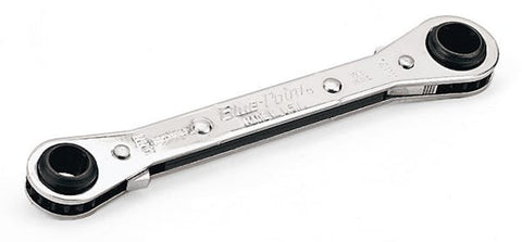 Llave de caja con trinquete acodada de 0° métrica Latch-On® de 12 puntas y 19–21 mm (Blue-Point®)