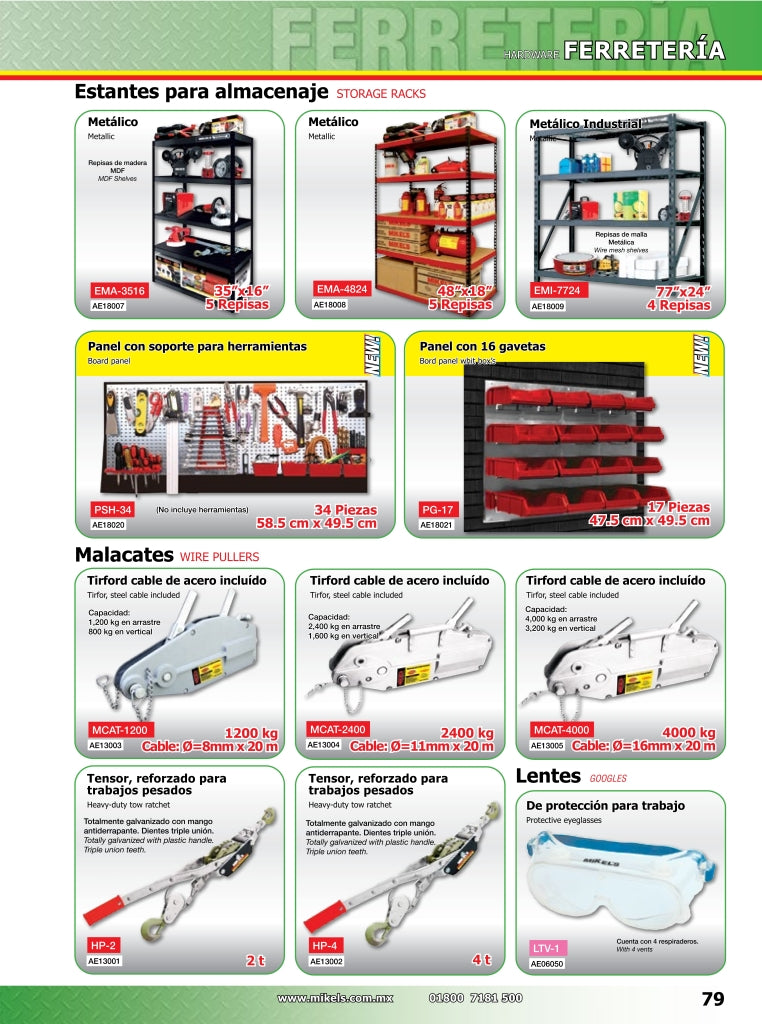 Compra Panel con soporte para herramientas 34 piezas en Mikels