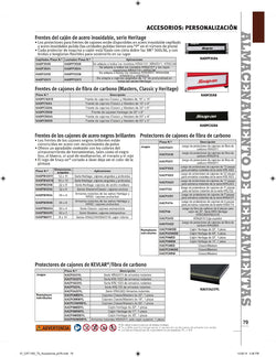 Juego de protectores de cajón de 10 piezas (fibra de carbono)