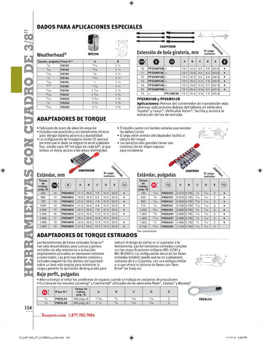 Dado Weatherhead® SAE de 3/4" con accionamiento de 3/8"