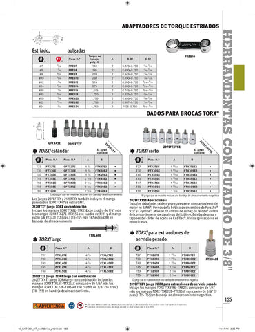 Broca de destornillador larga TORX® T50