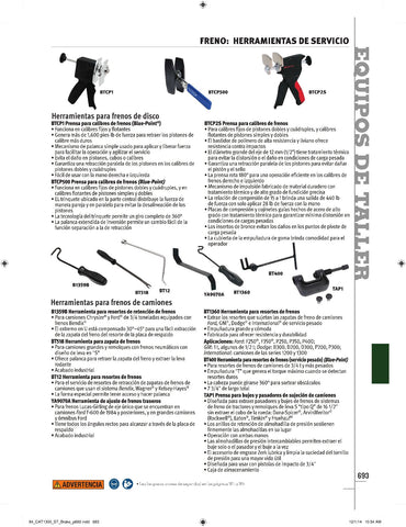 Prensa de pinza de freno (Blue-Point®)