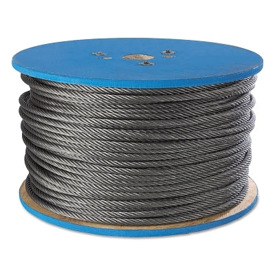 Cables de acero de calidad aeronáutica, 7 hebras, 19 hebras/alambre, 1/4 pulg., carga de 850 lb