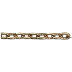 Cadenas de transporte de grado 70, 1/2 pulg., carga de 11,300 lb, dicromato amarillo