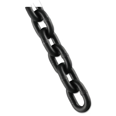 Grade 100 alloy chains, size 3/8 in, 250 ft, 8800 lb limit, black