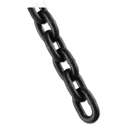 Cadenas de aleación de grado 80, tamaño 3/8 pulg., 250 pies, límite de 7100 lb, color negro