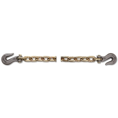 Grade 70, 5/16 in., 4700 lb. load capacity, yellow tie-down chain assemblies for transportation
