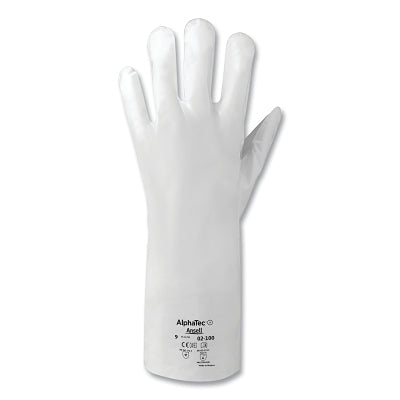 Guantes resistentes a productos químicos 02-100, talla 8, color blanco