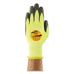 RIG Electrical Insulating Gloves, 14 inches long, class 1, size 9, yellow