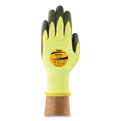 11-423 High Visibility Heat Resistant Gloves, Size 7, Yellow/Black