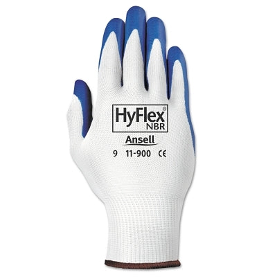 Guantes NBR 11-900, 8 unidades, azul/blanco