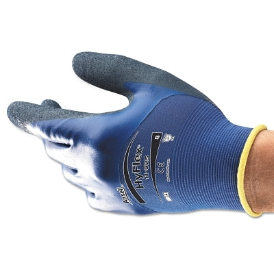 Guantes repelentes de aceite 11-925, nitrilo/nailon/spandex, talla 10, azul/negro