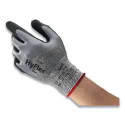11-927 Oil and cut resistant gloves, size 7, grey/black