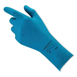 88-356 Natural latex gloves for light work, size 9, blue
