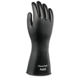 ChemTek protective gloves, black, size 10