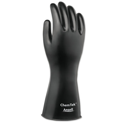 Guantes de protección ChemTek, negros, talla 10