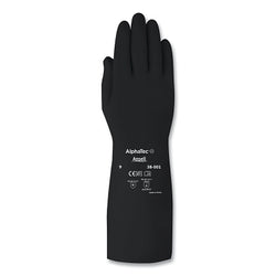 Chemical-resistant butyl gloves 38-001, size 7, black