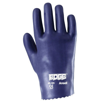 Guantes de nitrilo 40-105, puños deslizantes, forro de algodón, talla 8, color gris