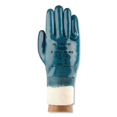 47-402 Fully coated gloves, size 9, blue