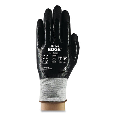 48-929 Cut and oil resistant gloves, size 7, black