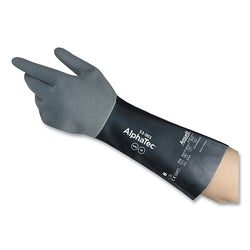 53-001 Chemical resistant gloves, size 7, black/grey