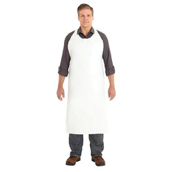 AlphaTec Premium Quality Monotex Vinyl Aprons, 86 x 112 cm, White