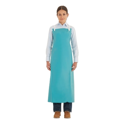 Adjustable PVC Apron, 56-101, 18 mils, 48-inch ties, 33 inches wide, 44 inches long, white