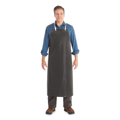 Delantal de neopreno, 35 pulgadas de ancho, 45 pulgadas de largo, neopreno, negro, 12 unidades por caja