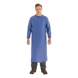 PVC apron, 8 mils, vinyl, small, blue