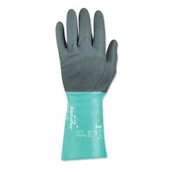 AlphaTec® 58-128 Chemical Resistant Gloves, Size 7, Gray, Nitrile