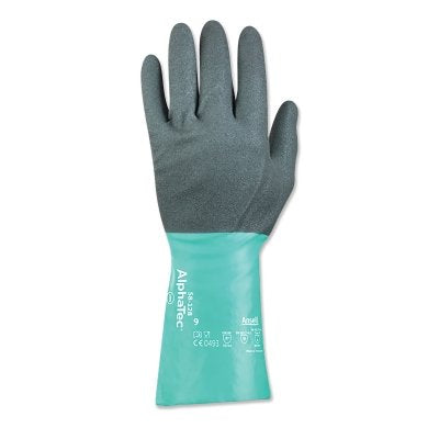 Guantes resistentes a productos químicos AlphaTec® 58-128, talla 7, gris, nitrilo