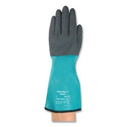 Nitrile-coated chemical protective gloves 58-201, size 9, green