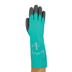 AlphaTec® 58-735 Cut and Chemical Resistant Gloves, Size 9, Green, 72 PR/CA