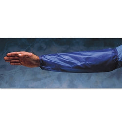 Protective arm sleeve, 46 cm long, elastic closure, blue