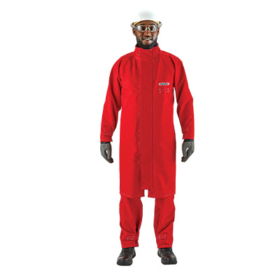 AlphaTec® 66-663 breathable gown, resistant to chemical splashes, size 3XL, red