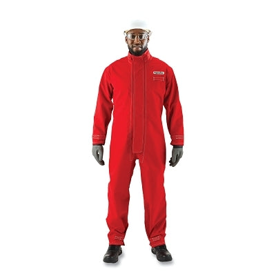 Breathable polyester coverall 66-667, red, extra large
