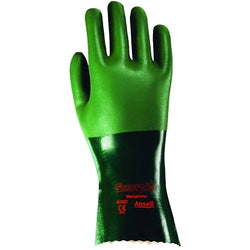 AlphaTec® 08-352 gloves with neoprene coating, rough finish, size 10, green