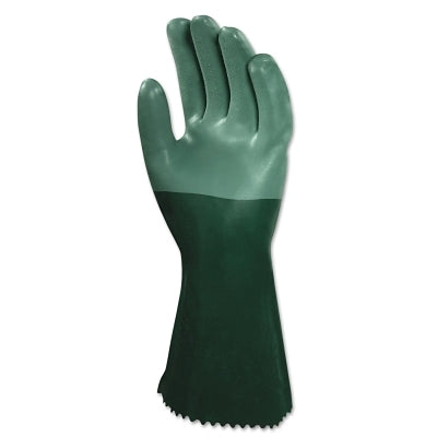 Guantes AlphaTec® 08-354 de neopreno, acabado rugoso, talla 10, color verde