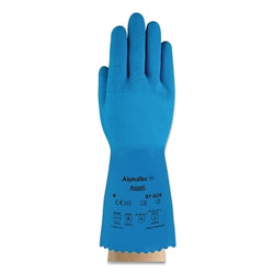 AlphaTec® 87-029 natural latex glove, size 9, blue