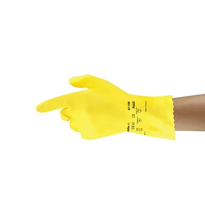Guantes de látex resistentes a productos químicos, talla 9, látex de caucho natural