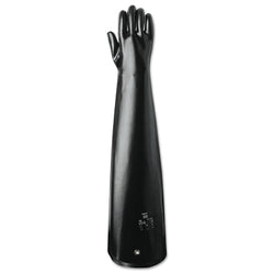 AlphaTec® Neoprene Coated Gloves, 09-430, Smooth Finish, Size 10, Black