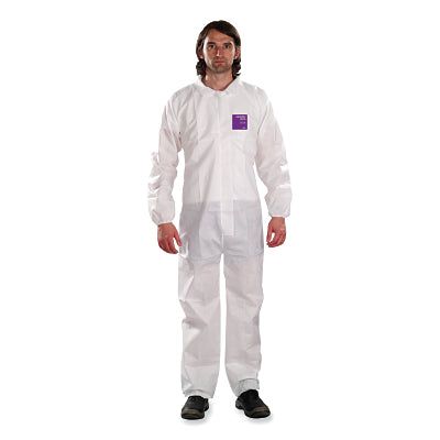 Overol transpirable modelo 100 con costuras 1500, blanco, grande