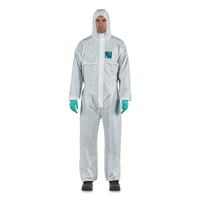 Overol transpirable modelo 111, costuras selladas, capucha, blanco, talla 7/3XL, 1800 Standard Bound