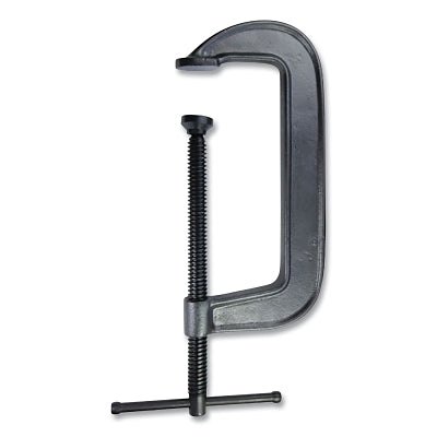 540 Series C-Clamp, T-Handle, 2-1/16" Throat Depth, 8.75" Long, Black