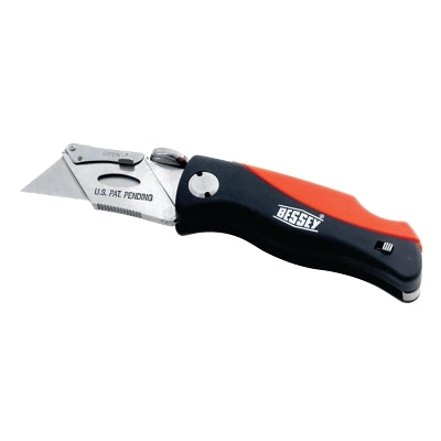 Navaja multiusos BKPH con cierre de seguridad, 6-1/4" de largo, hoja de acero multiusos, ABS, rojo/negro